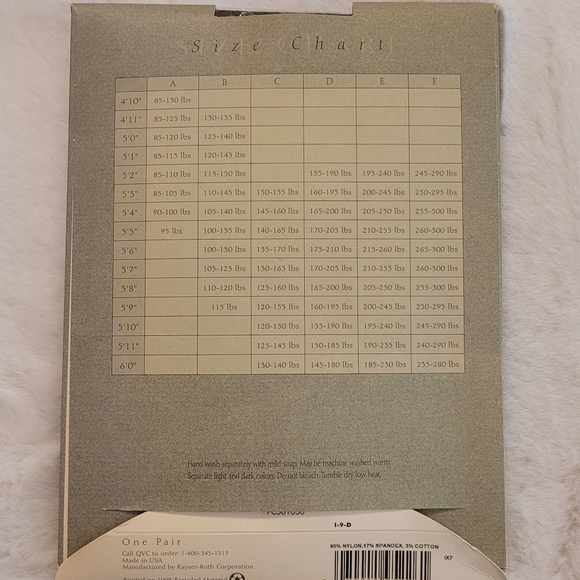 Legacy Legwear Body Shaper Pantyhose Size B Color Chestnut New In Box - Picture 5 of 11